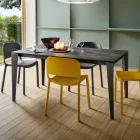 Tavolo da Cucina Allungabile in Ceramica Laminam Made in Italy Pregiato - Efisto Viadurini