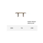 Tavolo da Cucina in Legno Massello e Gambe in Ferro Made in Italy - Pegasus Viadurini