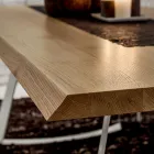 Tavolo da Cucina in Legno Scortecciato di Alta Qualità Made in Italy - Pinocchio Viadurini