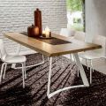 Tavolo da Cucina in Legno Scortecciato di Alta Qualità Made in Italy - Pinocchio