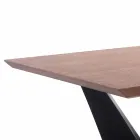 Tavolo da Cucina in Mdf e Metallo di Design Moderno, Helene Viadurini