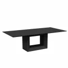 Tavolo da esterno 200x100 cm Vela by Vondom, in resina di polietilene Viadurini
