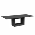 Tavolo da esterno 200x100 cm Vela by Vondom, in resina di polietilene Viadurini