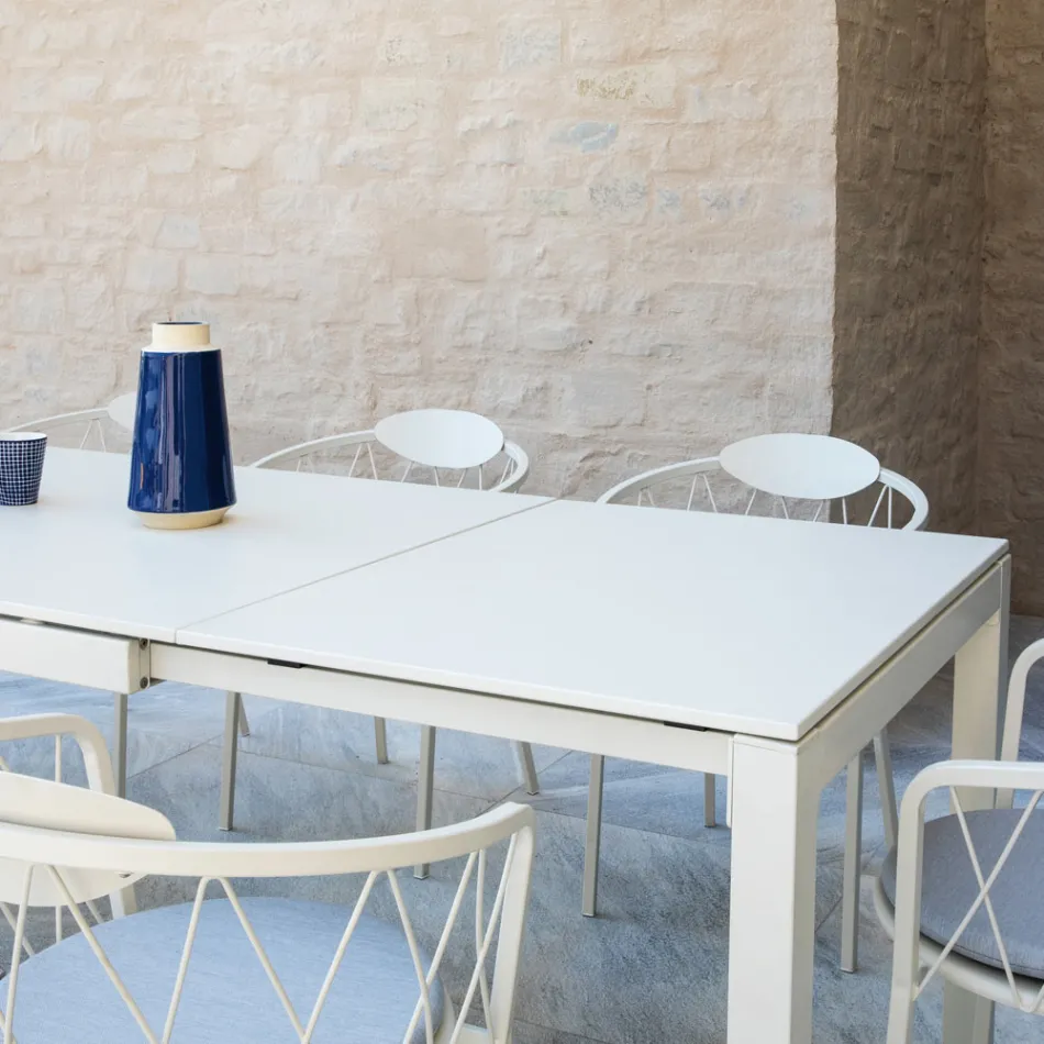 Tavolo da Esterno Allungabile a 250 cm in Metallo Made in Italy - Beverly Viadurini