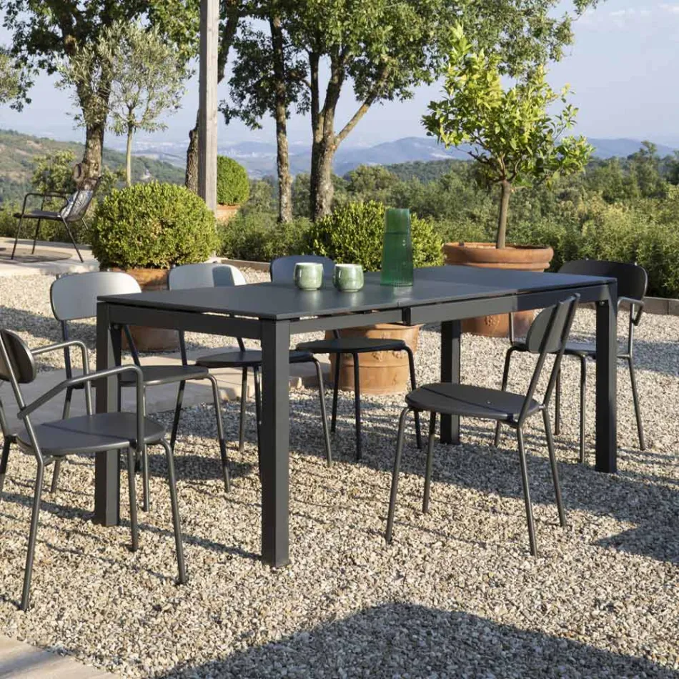 Tavolo da Esterno Allungabile a 250 cm in Metallo Made in Italy - Beverly Viadurini