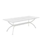 Tavolo da Esterno Allungabile Fino a 320 cm in Acciaio Zincato Made in Italy -Pearl  Viadurini