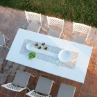 Tavolo da Esterno Allungabile Fino a 320 cm in Acciaio Zincato Made in Italy -Pearl  Viadurini