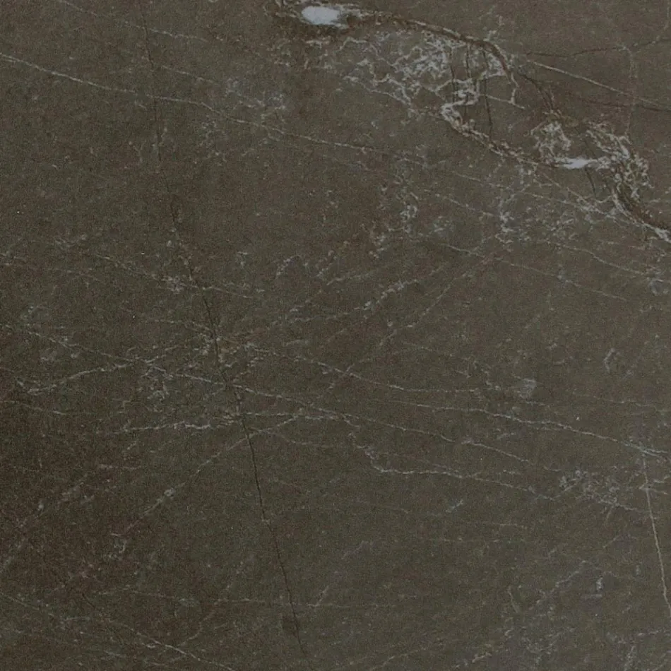 Tavolo da Esterno con Base in Legno e Piano in Ceramica Pulpis Brown - Infinity Viadurini