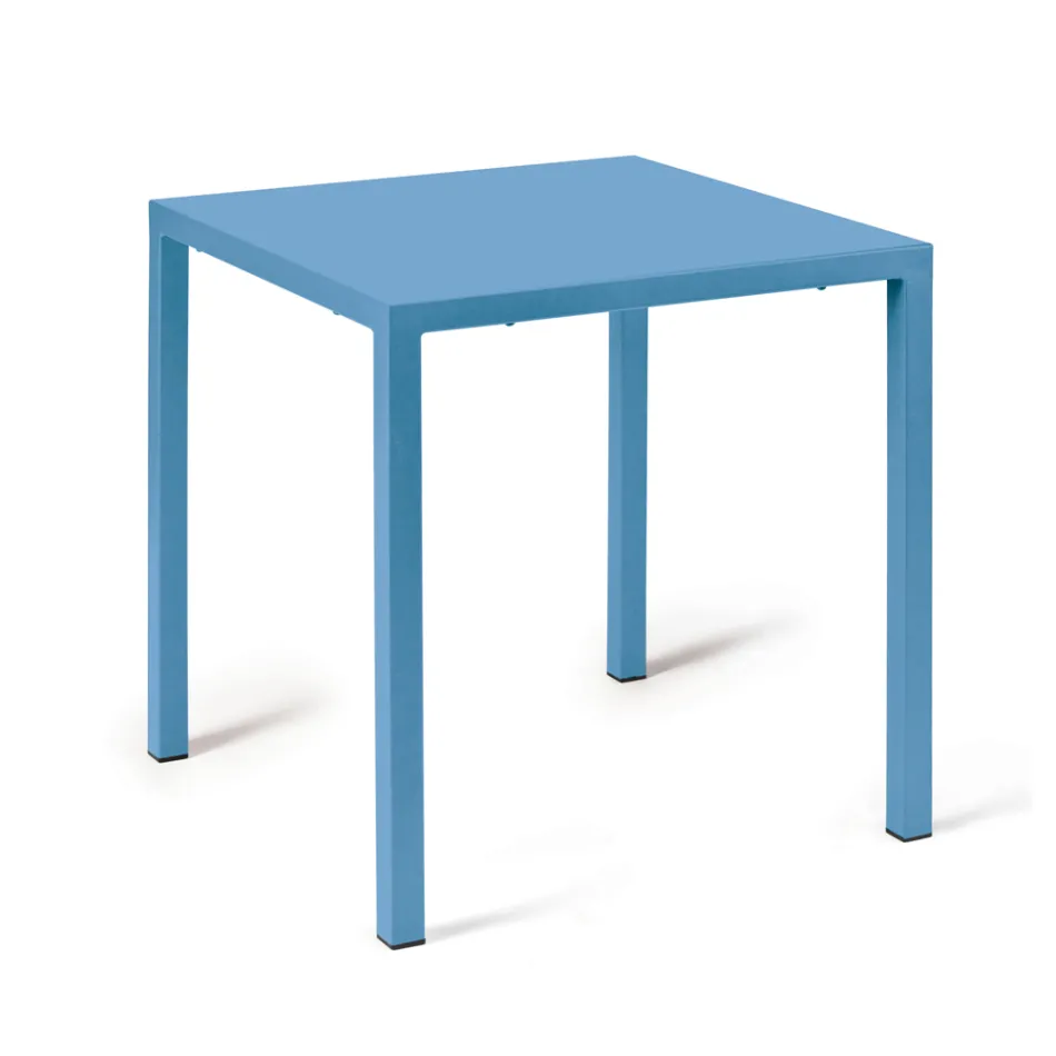 Tavolo da Esterno con Struttura in Acciao Zincato Realizzato in Italia - Azul  Viadurini