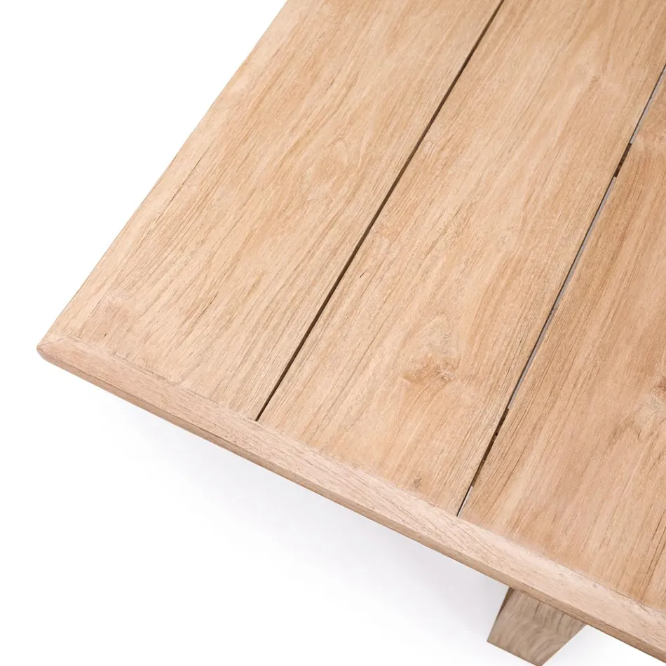 Tavolo da Esterno in Legno Teak Allungabile a 270 cm - Marie Viadurini