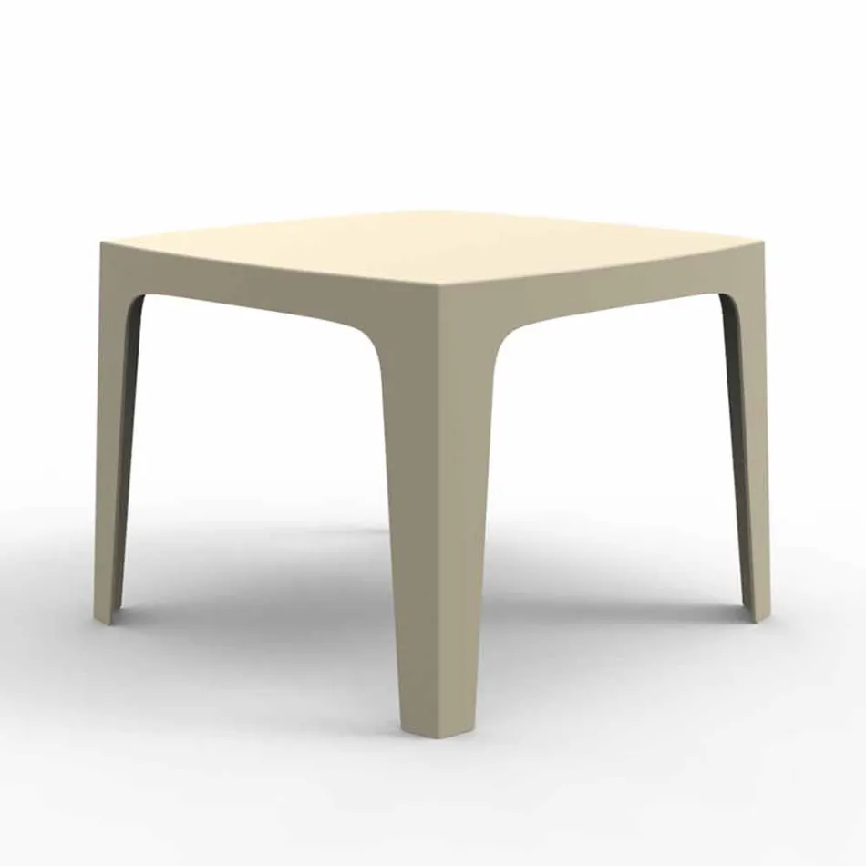 Tavolo da esterno quadrato Solid by Vondom in polipropilene, di design Viadurini