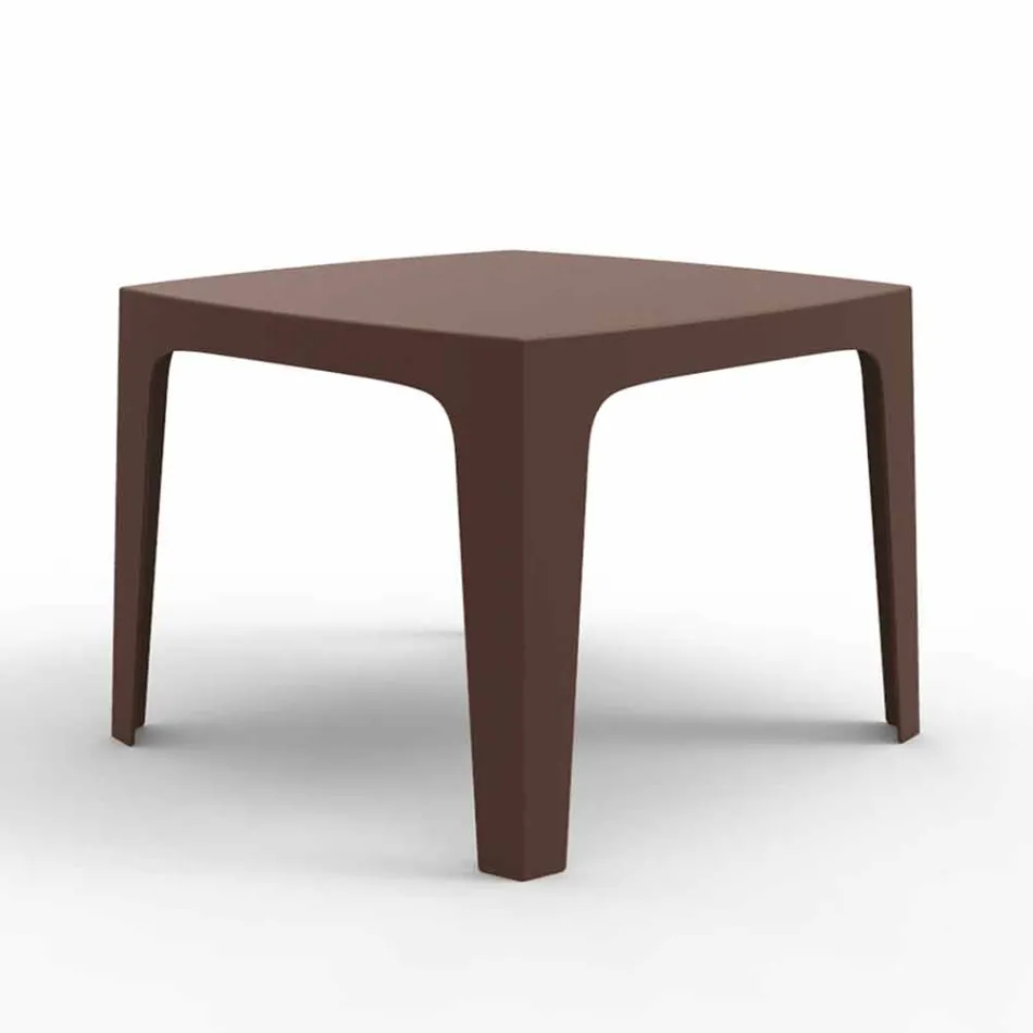 Tavolo da esterno quadrato Solid by Vondom in polipropilene, di design Viadurini