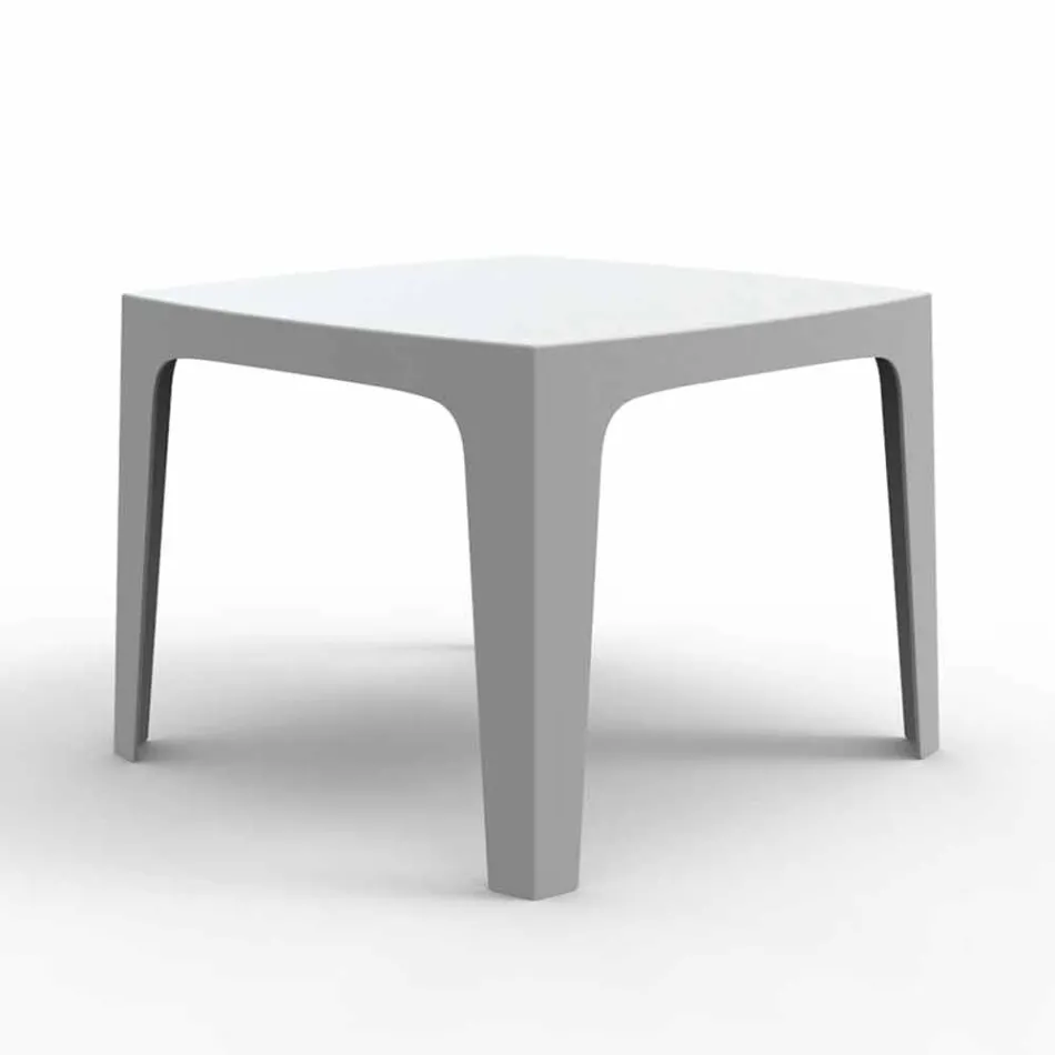 Tavolo da esterno quadrato Solid by Vondom in polipropilene, di design Viadurini