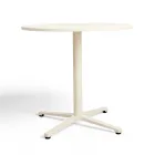 Tavolo da Esterno Rotondo Diametro 75 cm in Alluminio Beige - Brisea Viadurini