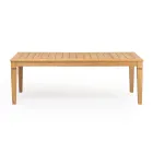 Tavolo da Giardino con Struttura in Teak Naturale Spazzolato - Artes Viadurini