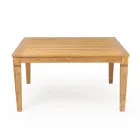 Tavolo da Giardino con Struttura in Teak Naturale Spazzolato - Artes Viadurini