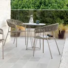 Tavolo da Giardino in Acciaio di Varie Misure Realizzato in Italia – Brienne Viadurini