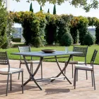 Tavolo da Giardino in Acciaio Zincato Realizzato in Italia - Blair  Viadurini