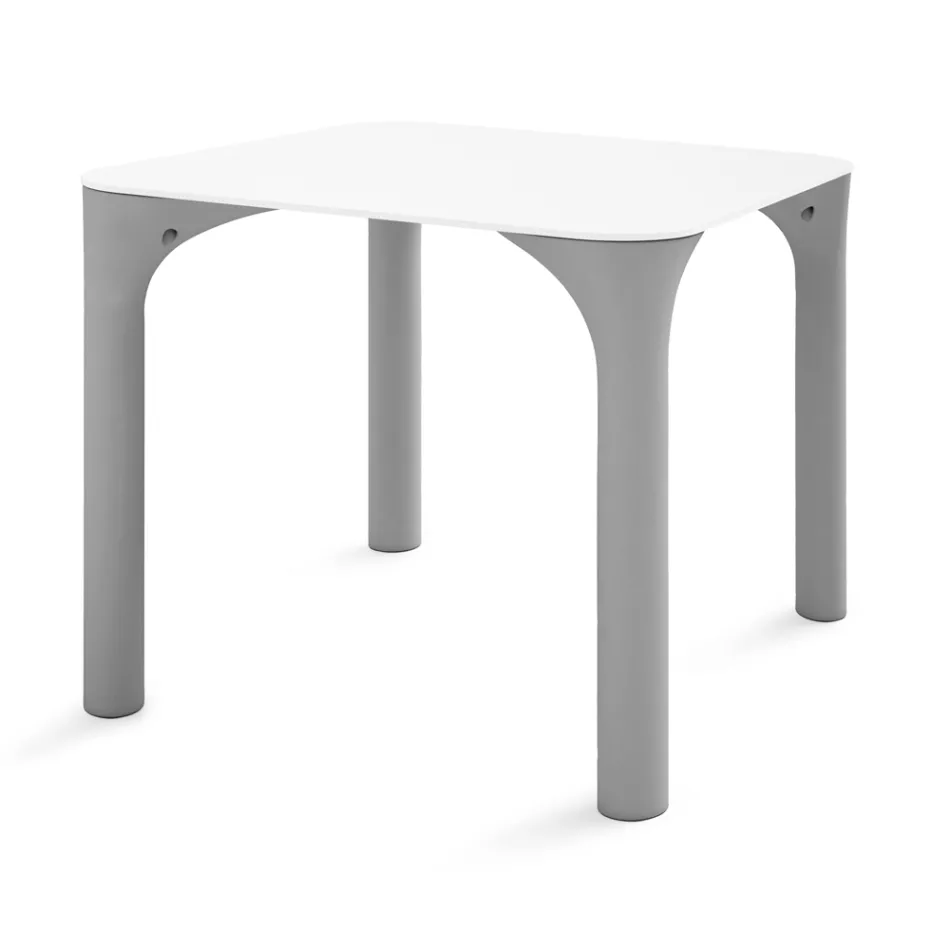Tavolo da Giardino in Hpl con Gambe in Polietilene Made in Italy - Glen Viadurini