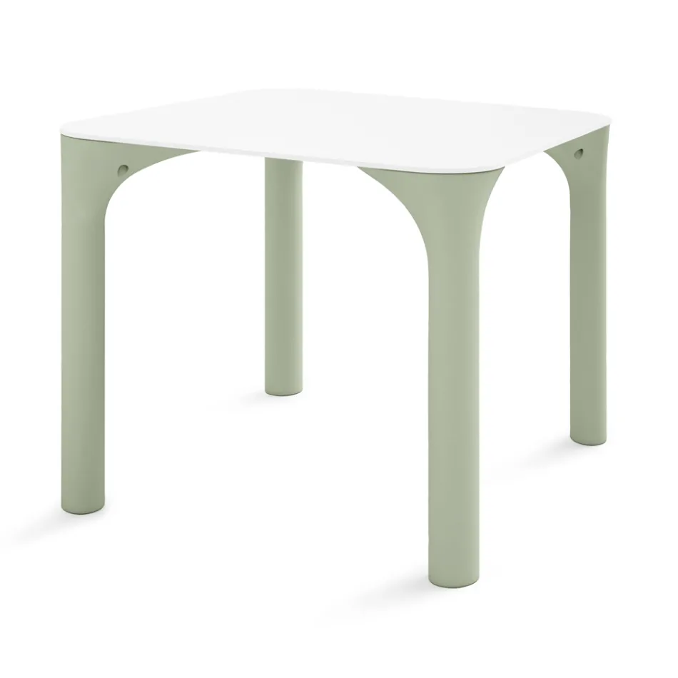 Tavolo da Giardino in Hpl con Gambe in Polietilene Made in Italy - Glen Viadurini
