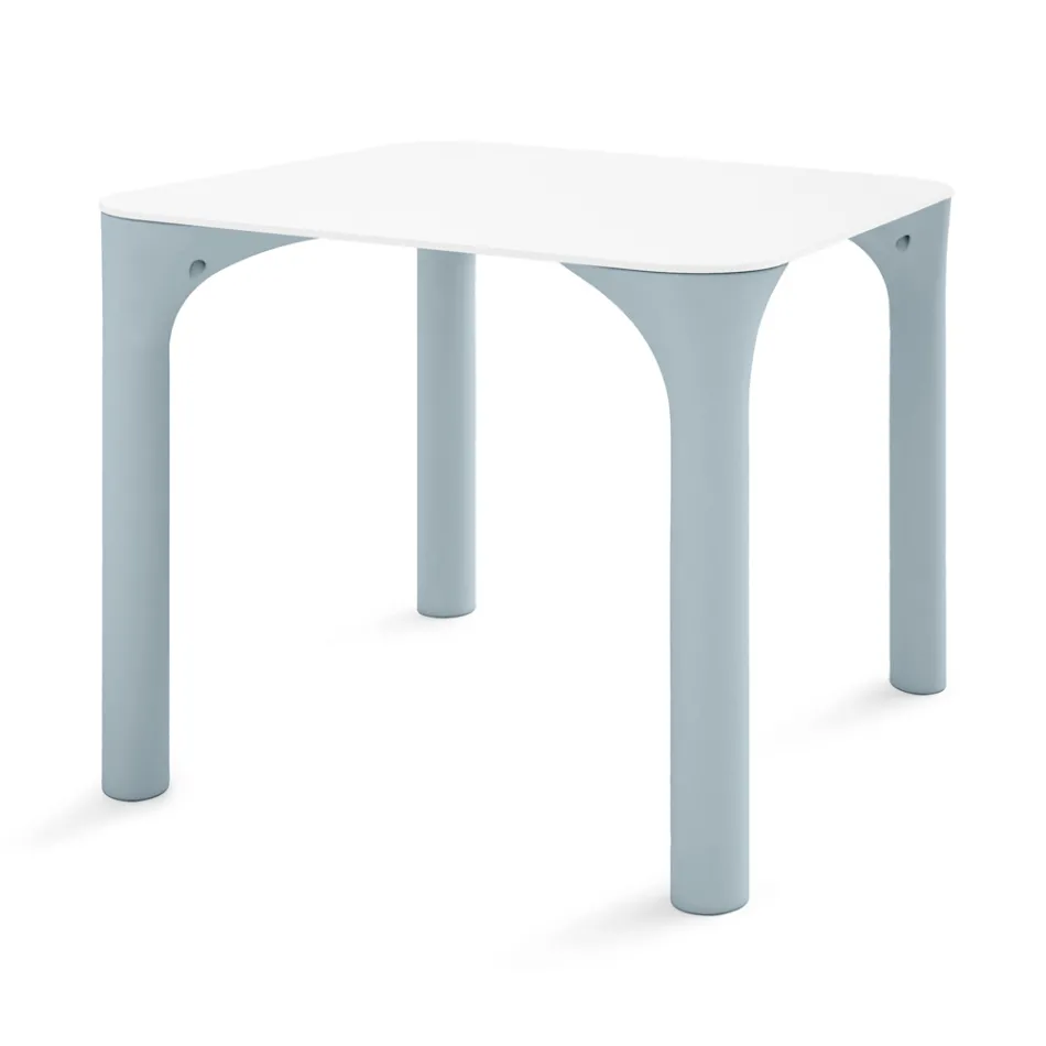 Tavolo da Giardino in Hpl con Gambe in Polietilene Made in Italy - Glen Viadurini