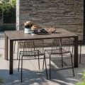 Tavolo da Giardino in HPL con Struttura in Alluminio Made in Italy - Carl