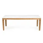 Tavolo da Giardino in Teak Naturale e Piano in Ceramica - Artes Viadurini