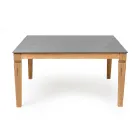 Tavolo da Giardino in Teak Naturale e Piano in Ceramica - Artes Viadurini