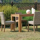 Tavolo da Giardino Rettangolare Realizzato in Teak Riciclato - Elianto  Viadurini