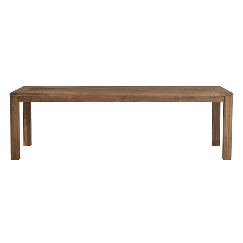 Tavolo da Giardino Rettangolare Realizzato in Teak Riciclato - Elianto  Viadurini