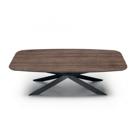 Tavolo da Pranzo a Botte in Laminato Effetto Legno Made in Italy - Grotta Viadurini