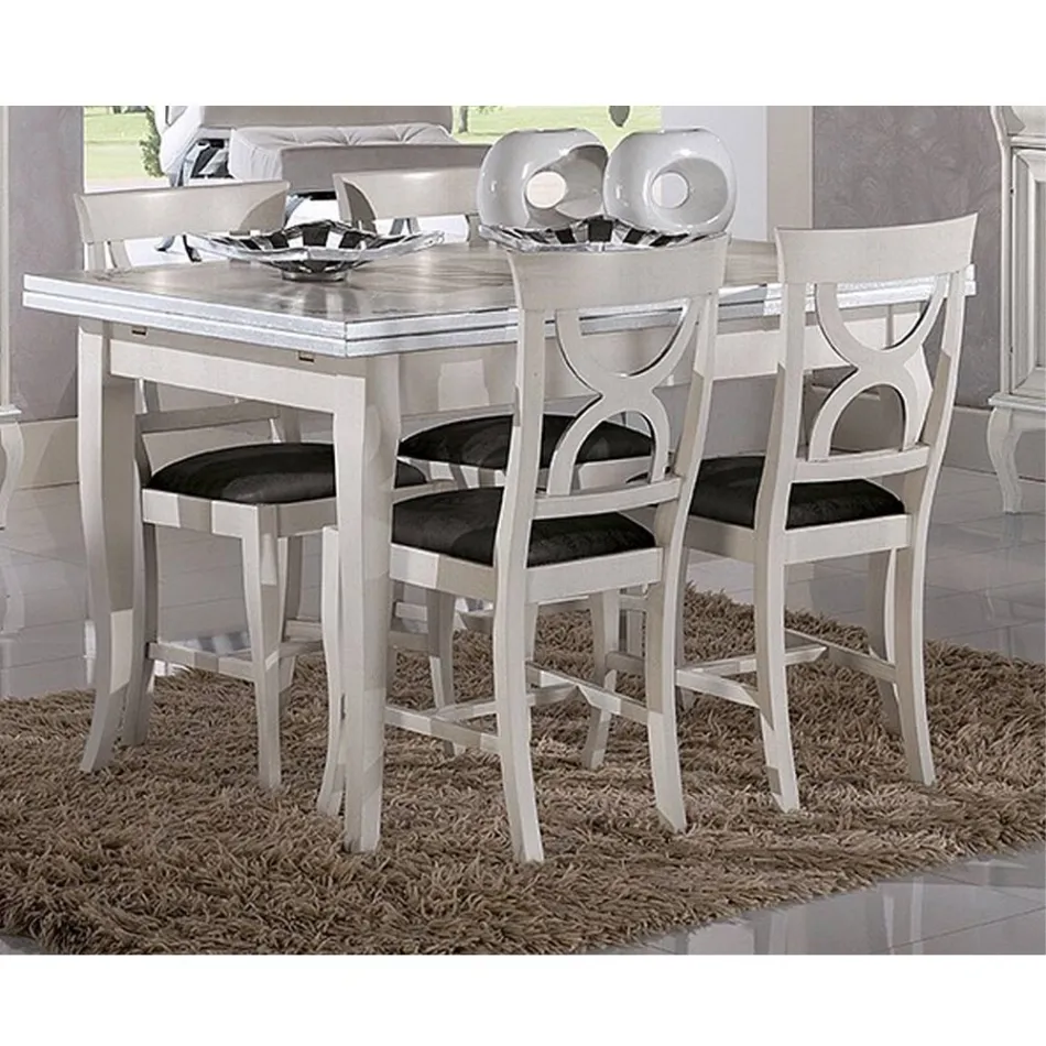 Tavolo da Pranzo Allungabile 240 cm Stile Classico Made in Italy - Helisa Viadurini