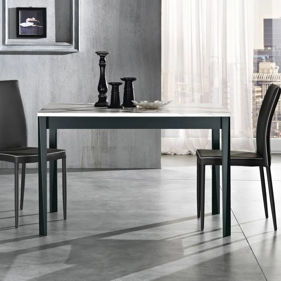 Tavolo da Pranzo Allungabile a 180 cm in Faggio Made in Italy - Otiello Viadurini