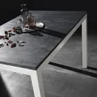 Tavolo da Pranzo Allungabile a 180 cm in Metallo Made in Italy - Beatrise Viadurini