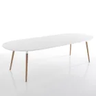 Tavolo da Pranzo Allungabile a 270 cm in Mdf e Legno Massello - Maurizio Viadurini