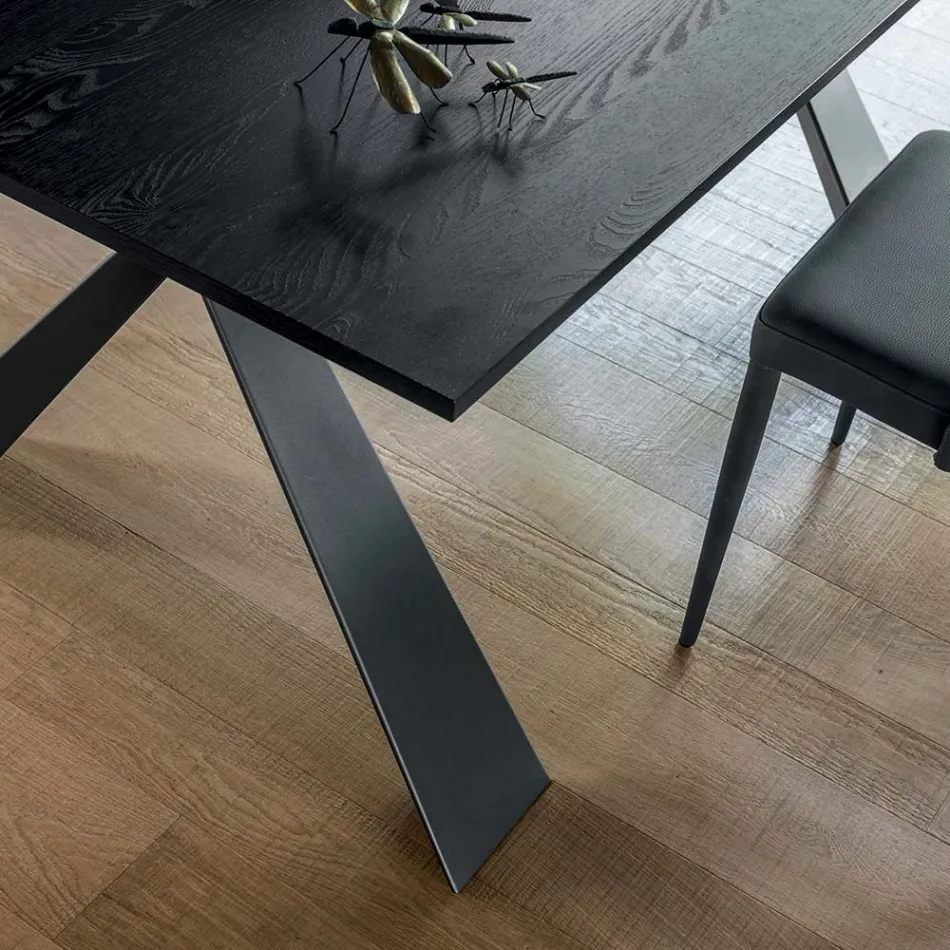 Tavolo da Pranzo Allungabile a 298 cm in Nobilitato Made in Italy - Fedemo Viadurini