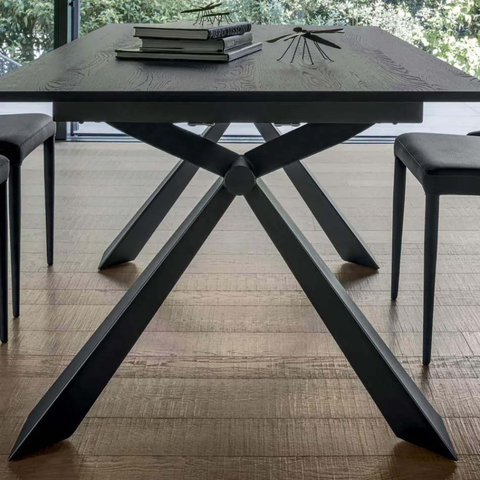 Tavolo da Pranzo Allungabile a 298 cm in Nobilitato Made in Italy - Fedemo Viadurini