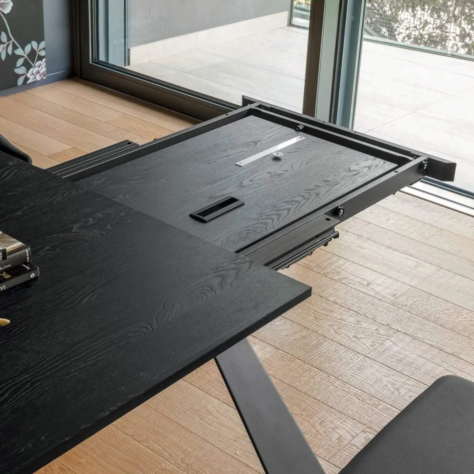 Tavolo da Pranzo Allungabile a 298 cm in Nobilitato Made in Italy - Fedemo Viadurini