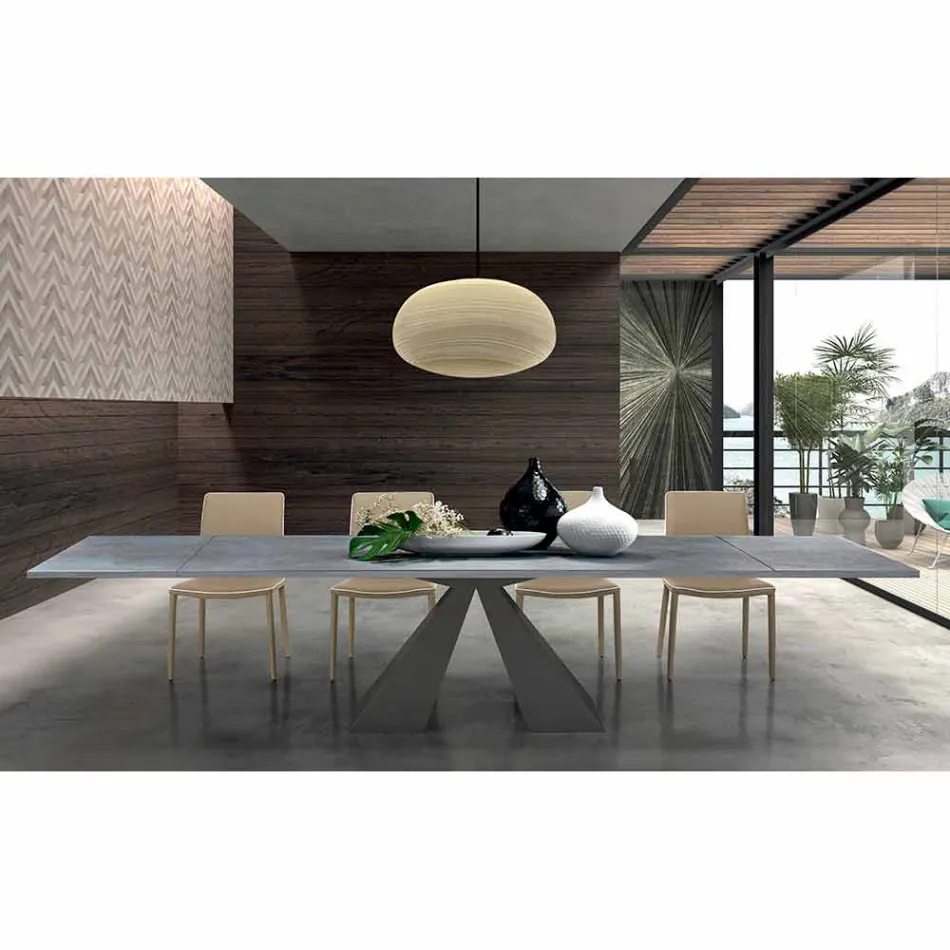 Tavolo da Pranzo Allungabile a 300 cm in Laminato HPL Made in Italy - Dalmata Viadurini