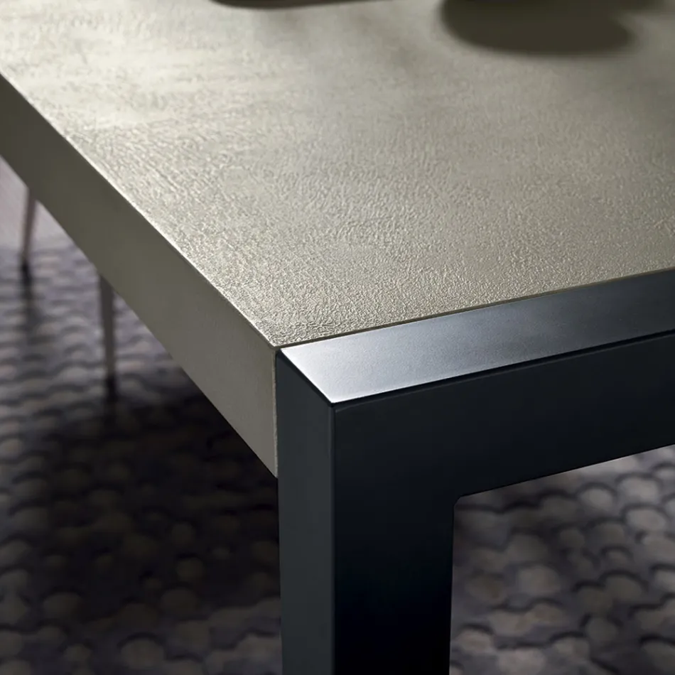 Tavolo da Pranzo Allungabile a 310 cm in Metallo Made in Italy - Euclide Viadurini