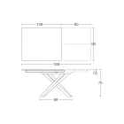 Tavolo da Pranzo Allungabile con Struttura in Metallo Made in Italy - Elastico Viadurini