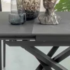 Tavolo da Pranzo Allungabile con Struttura in Metallo Made in Italy - Elastico Viadurini