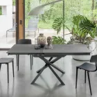 Tavolo da Pranzo Allungabile con Struttura in Metallo Made in Italy - Elastico Viadurini