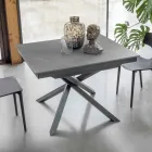 Tavolo da Pranzo Allungabile con Struttura in Metallo Made in Italy - Elastico Viadurini