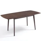 Tavolo da Pranzo Allungabile Fino a 150 cm in Mdf e Legno Massello - Decio Viadurini
