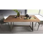 Tavolo da Pranzo Allungabile Fino a 160 cm in Legno Made in Italy - Eugenia Viadurini