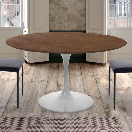 Tavolo da Pranzo Allungabile Fino a 170 cm in Legno Made in Italy - Dollars Viadurini