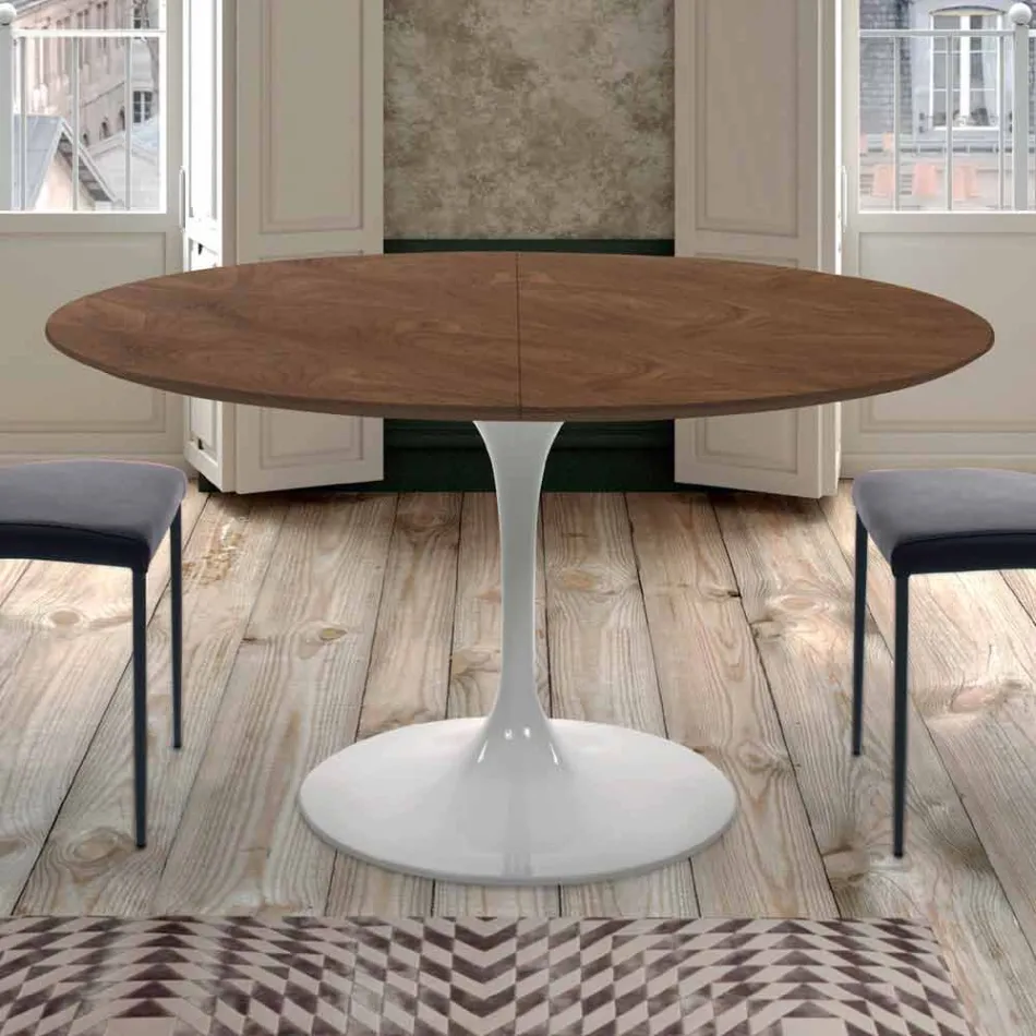 Tavolo da Pranzo Allungabile Fino a 170 cm in Legno Made in Italy - Dollars Viadurini