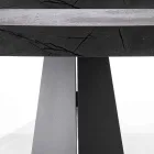 Tavolo da Pranzo Allungabile Fino a 220 cm con Piano in Legno Nobilitato - Amiro Viadurini