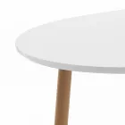 Tavolo da Pranzo Allungabile Fino a 220 cm in Mdf Bianco Opaco - Toledo Viadurini